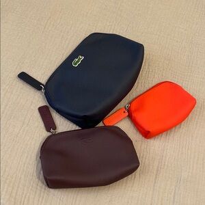 Lacoste set 3 Toiletry Bags Modern Design